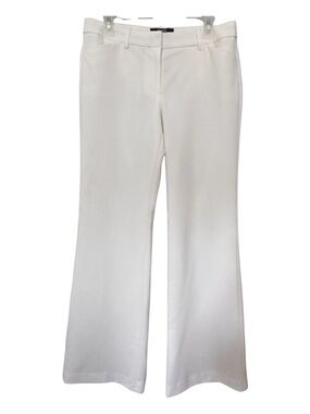 Victoria's Secret Body by Victoria Cream White Wide Leg Flair Dress Pants EUC 8